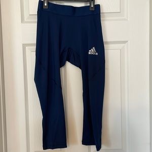 NWT Adidas Alphaskin 3/4 Tights, Navy M